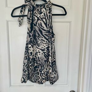 Georgiou Studio Halter top with side bow tie.